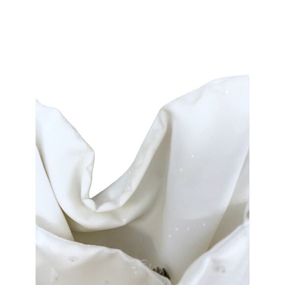 Mori Lee PURE WHITE Wedding Gown 7/8 Princess Tulle Sequins Make Baby Girl Dress - Picture 9 of 10